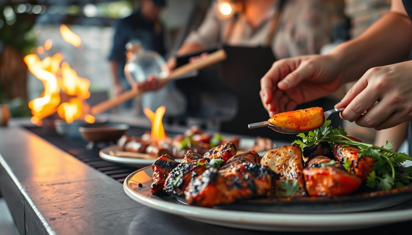 Home cook preparing ingredients in the kitchen